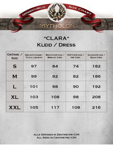 Clara Medieval Surcoat i blå