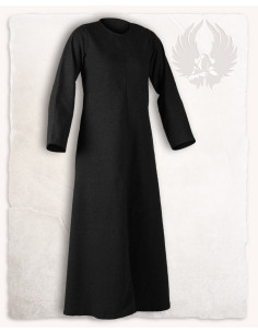 Schwarze mittelalterliche Tunika, Modell Alina, aus...
