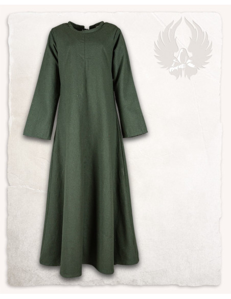 Groene middeleeuwse tuniek model...