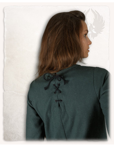 Grüne mittelalterliche Tunika, Modell...