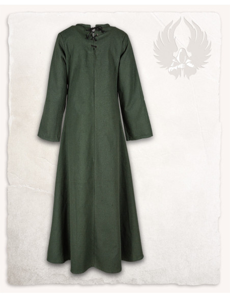 Groene middeleeuwse tuniek model...