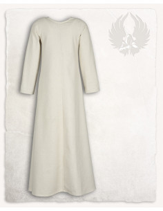 Túnica medieval crema modelo Alina, en algodón