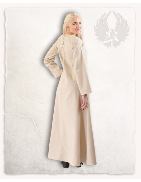 Túnica medieval crema modelo Alina,...