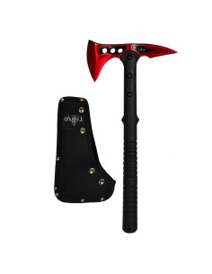 Dritte taktische Axt in 420 stahlrotem Finish, 39 cm.
