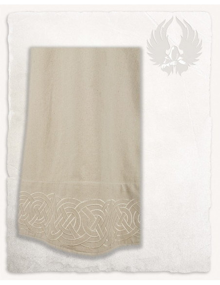 Viking schort jurk model Alva, creme