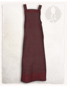 Vikingjurk schort model Alva Fishbone, bordeaux