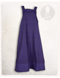 Vestido delantal vikingo modelo Alva Fishbone, morado