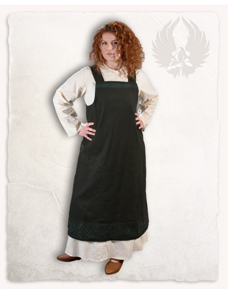 Wikinger-Schürzenkleid Modell Alva, grün