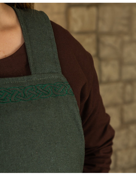 Wikinger-Schürzenkleid Modell Alva, grün