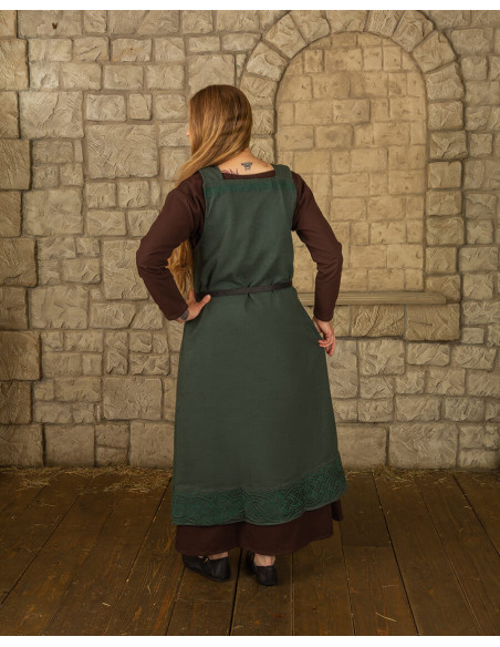 Wikinger-Schürzenkleid Modell Alva, grün