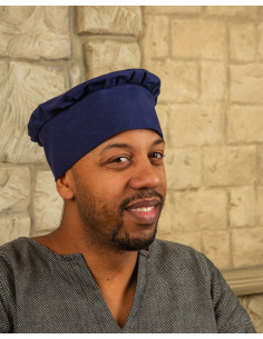 Armin Italiaanse Middeleeuwse Baret - Blauw