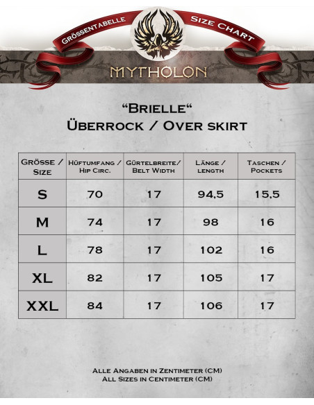 Sobrefalda medieval modelo Brielle -...