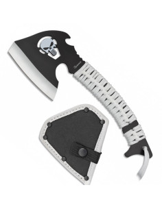 Tomahawk-bijl met witte schedel