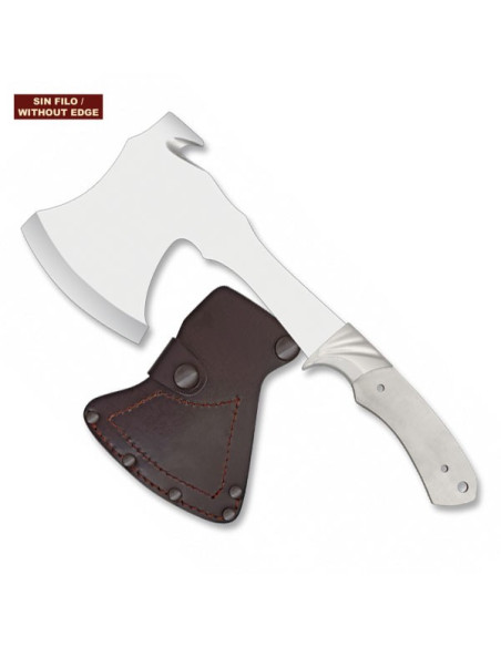 Bijl met skinner en stalen mes, stomp