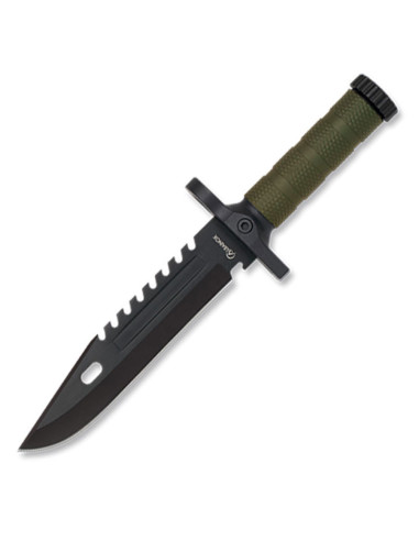 Albainox taktisk kniv med flint (klinge 19 cm.)