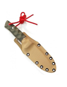 Cuchillo deportivo Muela Kodiak, micarta verde y funda Kydex 2