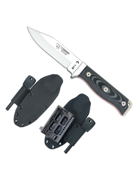 Cuchillo Cudeman MT-1 micarta negra kydex