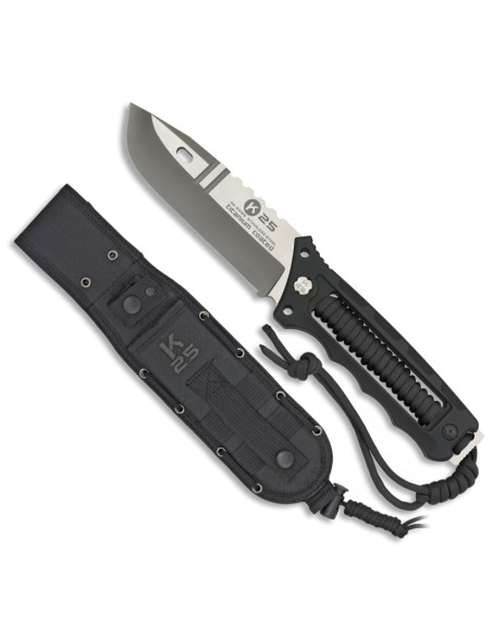 Cuchillo K25 mango encordado negro Cuchillo K25 mango encordado negro