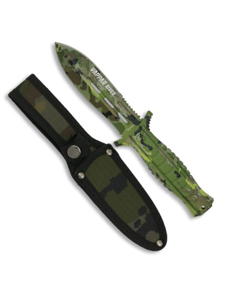 Wappar River grøn camouflagekniv