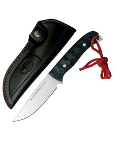 Cuchillo caza Husky, micarta negra 3D