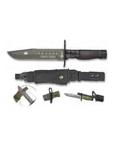 Bajonett taktisches Messer schwarz
