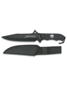 Cuchillo táctico Horizon negro con brujula
