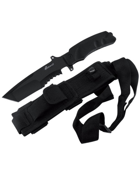 Derde zwart tactisch mes (25,5 cm.)