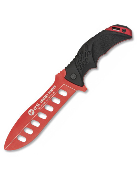 Cuchillo K25 entrenamiento, hoja roja