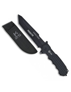 Predator kniv, titanium belagt klinge (27 cm.)