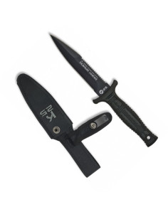 Tactisch mes met schede, lemmet 12,5 cm.