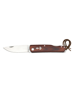 Dunkelbraunes Matrosen-Taschenmesser mit Schloss