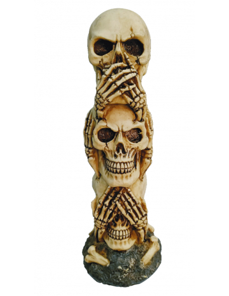 Stel 3 schedels in, ik zie niet, ik...