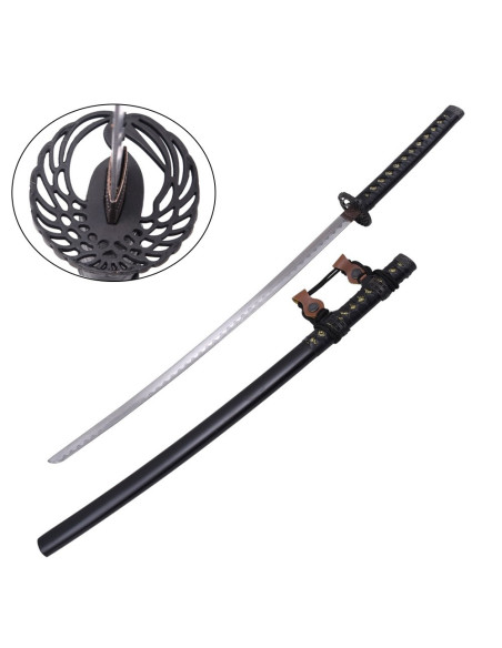 Vingetype tsuba ornamental katana med...