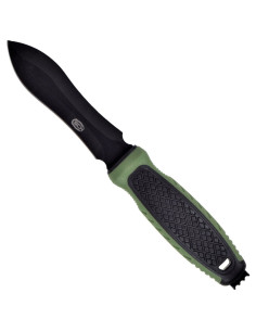 Cuchillo negro-verde oliva de submarinismo SCK (24 cm.)