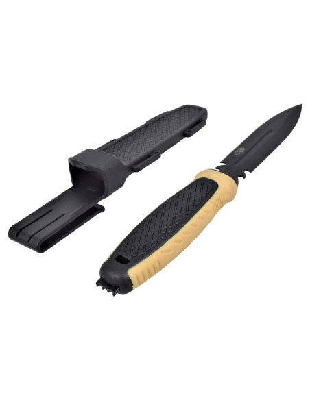 Cuchillo negro-marrón de submarinismo... Cuchillo negro-marrón de submarinismo...