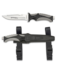 Cuchillo de submarinismo Nautilus, negro