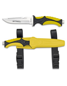 Cuchillo de submarinismo Nautilus, amarillo