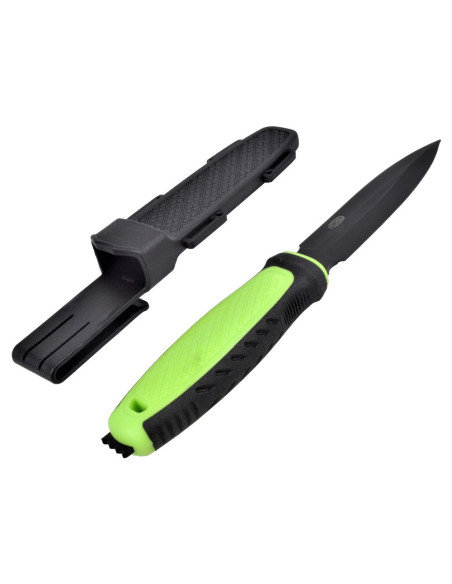 Sort-grøn enægget adventure kniv SCK...