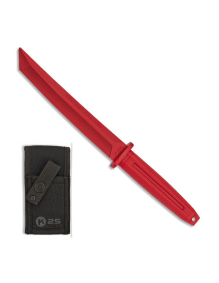 Cuchillo de entrenamiento K25 rojo