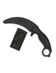 Trainingsmesser gebogene Klinge K25 schwarz
