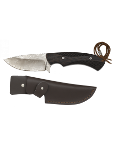 Albainox gedecoreerd mes met schede (22,3 cm.)