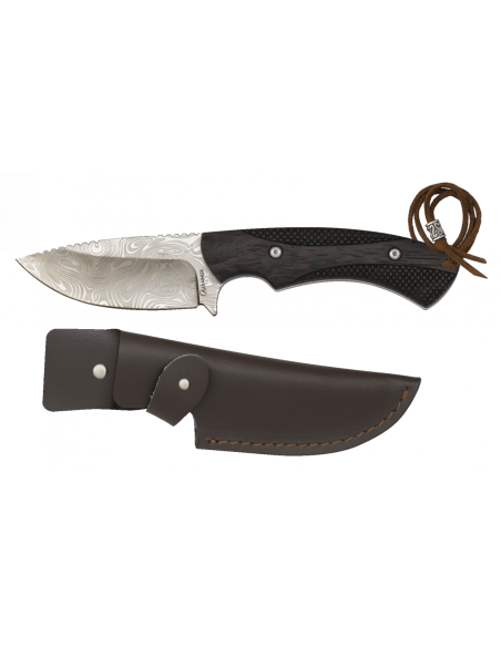 Albainox dekoreret kniv med skede...