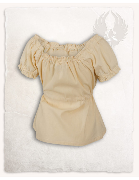 Kalina middeleeuwse blouse, creme...