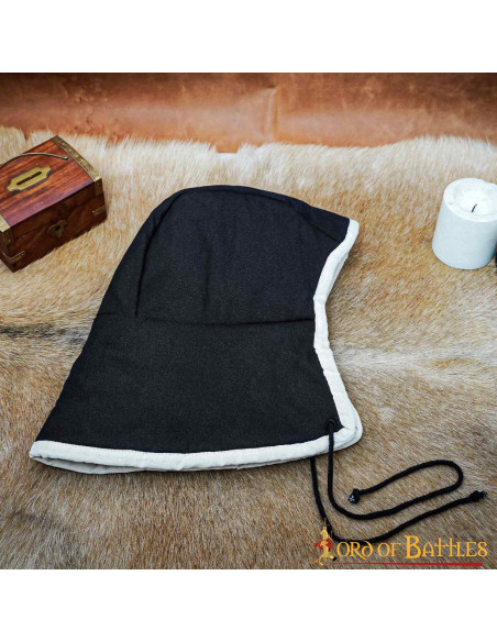 Middelaldercrepe med snørebånd - sort