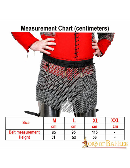 Mittelalterlicher Rock aus genietetem...