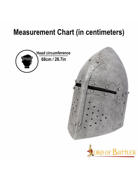 Casco medieval cónico SugarLoaf,...