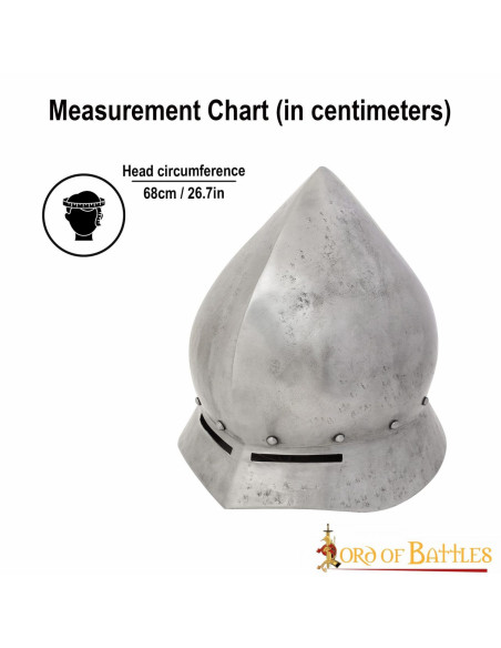 Mittelalterlicher Helm, Teekannentyp,...
