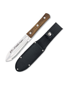 Cuchillo Masái Aligator doble filo, con sierra