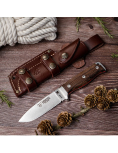 Cudeman MT-5 kniv med håndtag af valnød
