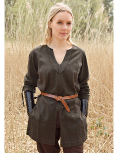 Ylva Viking Dame Tunika - olivengrøn